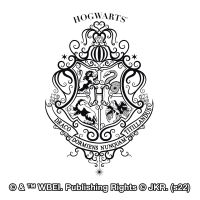 Hogwarts Coat of Arms White - Harry Potter