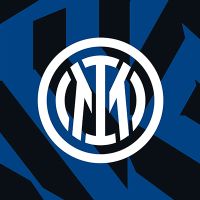 Inter Logo White on Blue Black Background - FC Internazionale Milano