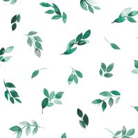 Fall Leaves Green Eucalyptus - Ninola Design