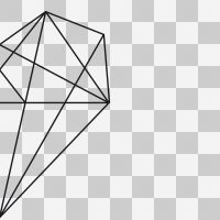 Geometric Polygon Heart Left Side - DeinDesign