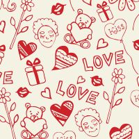 Love Doodles Pattern - DeinDesign
