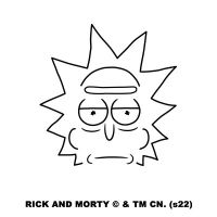 Rick Line Art - Rick & Morty