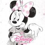 Minnie Aquarell - Disney Minnie Mouse