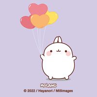 Molang Heart Balloons - Molang