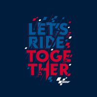 Let's Ride Together Blue - MotoGP