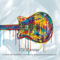 Electric Guitar Art By P.D. Moreno - P.D. Moreno