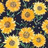 Sunflowers Black - Ninola Design