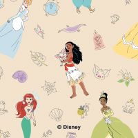 Princess Pattern Beige Disney Princess - Disney Princess