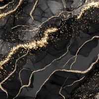 Dark Marble Swirls Gold Look - UtART