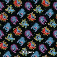 Stitch Pattern Black - Disney 