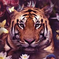 Tiger flower frame - Reinders!