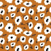 Blumenmuster Ocker - treechild