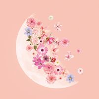 Spring Floral Moon - cafelab - Emanuela Carratoni