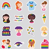 Bundle Of Gay Pride Icons And People - DeinDesign