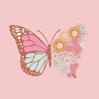 Floral Butterfly - cafelab - Emanuela Carratoni