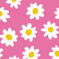 Daisy Pink Pattern - UtART