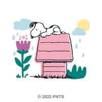 Snoopy Hundehütte Frühling - Peanuts