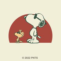 Snoopy Woodstock weit draußen - Peanuts