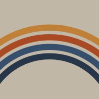 Retro Regenbogen dunkel - DeinDesign