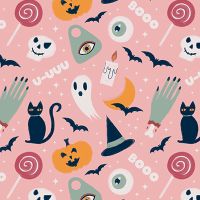 Cute Halloween Ghosts Pattern - cafelab - Emanuela Carratoni