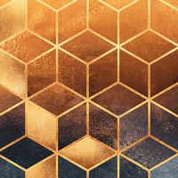 Golden Gradient Cubes - Elisabeth Fredriksson