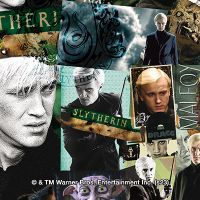 Draco Malfoy Collage Green - Harry Potter