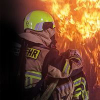 Firefighter Burning Heart - JP Gansewendt Photography