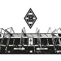 Borussia-Park Schwarz und Weiß - Borussia Mönchengladbach