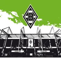 Borussia-Park Schwarz Weiß Grün - Borussia Mönchengladbach
