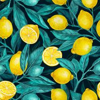 Lemons And Leaves Dark - Katerina Kirilova