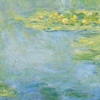 Water Lilies Claude Monet-Blue - Culture Images