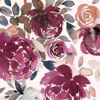 Autumn Peonies and roses Pink - Ninola Design