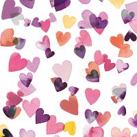 Valentines Love Hearts Lilac - Ninola Design