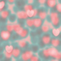 Hearts Blurry Valentine - UtART