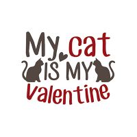 My Cat Is My Valentine White - UtART