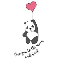 Love Panda - weißer Hintergrund  - DeinDesign