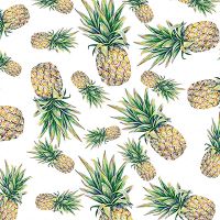 Pineapple-weißer Hintergrund  - DeinDesign