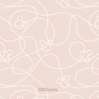 Micky Line Art Muster Rosa - Disney Mickey Mouse