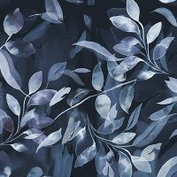 Watercolor Mystic Leaves Navy - Ninola Design
