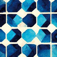 Blaues Muster - treechild