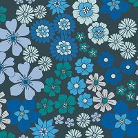 Blue Flowers DeinDesign - cafelab - Emanuela Carratoni