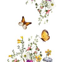 Butterflies And Colorful Flowers - UtART