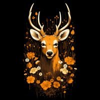Deer Flowers Big - Robert Farkas