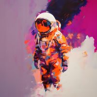 Orange Astronaut - Robert Farkas