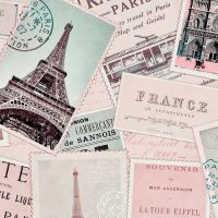 Vintage Paris Postcards Pattern - Andrea Haase