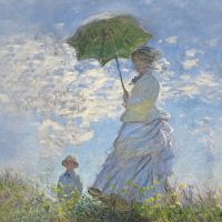 Woman With A Parasol Madame Monet And Her Son by Monet - Bridgeman Art