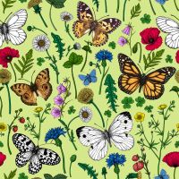 Wild Flowers and Butterflies - Katerina Kirilova