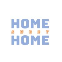 Home sweet Home hellblau - DeinDesign