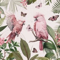 Pink Exotic Birds - UtART