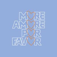 More Amore blue orange - DeinDesign